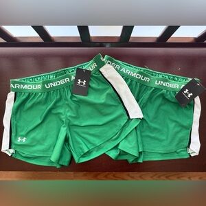 Under Armour UA Tech Play Up Shorts - Bundle 2 Women's XS Green